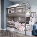 Кровать двухъярусная Домик Kids Land №11